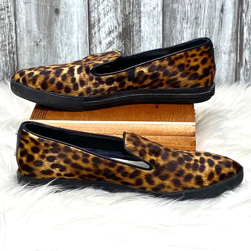 Alice + Olivia Rory Calf Hair Slip On Flats [S93]